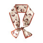 Printed Pure Silk Twilly Hair Tie for Women Mulberry Silk Scrunchie